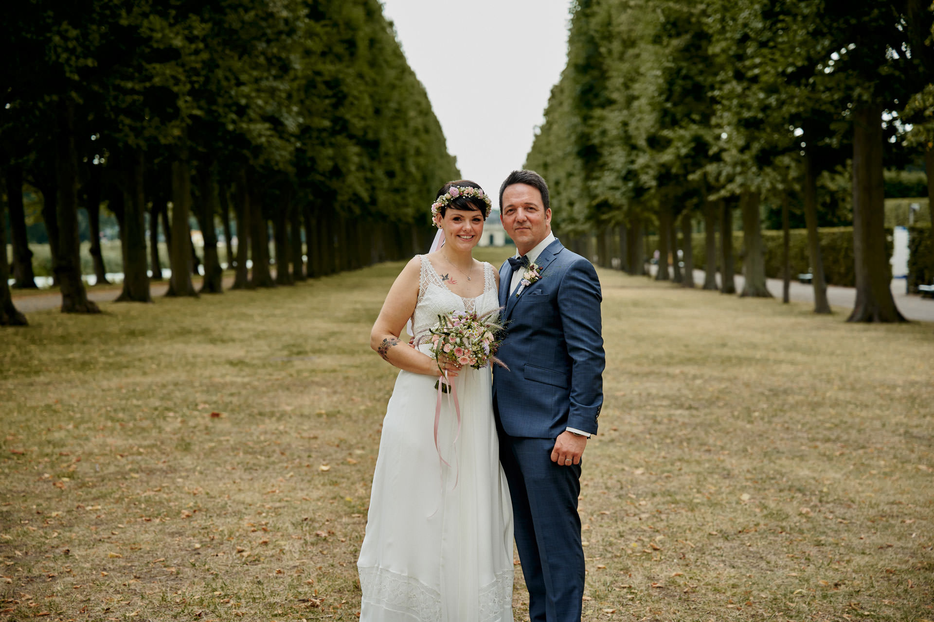 Standesamtliche Hochzeit in den Herrenhäuser Gärten. Hochzeitsfotograf Niclas Grüning