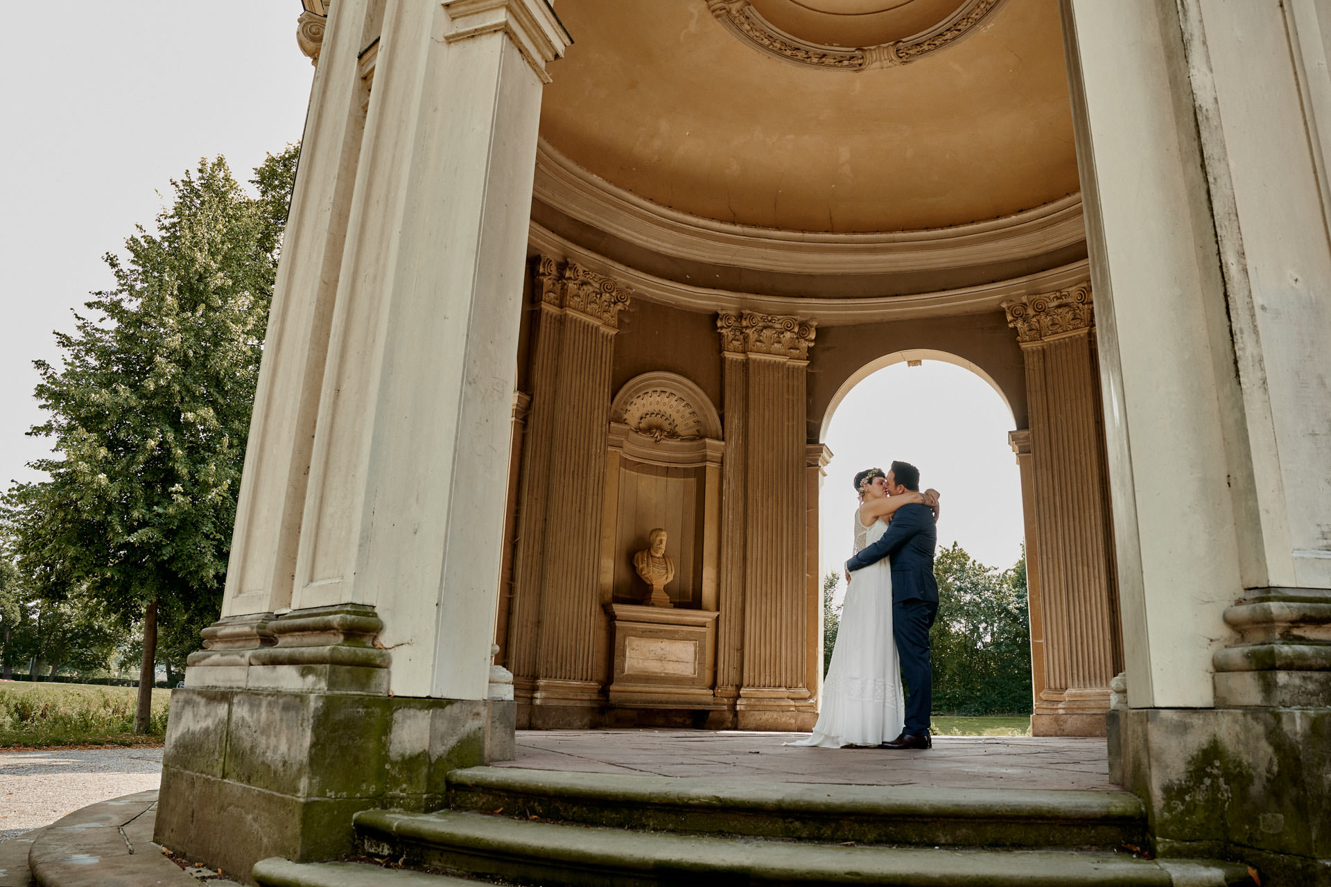Standesamtliche Hochzeit in den Herrenhäuser Gärten. Hochzeitsfotograf Niclas Grüning