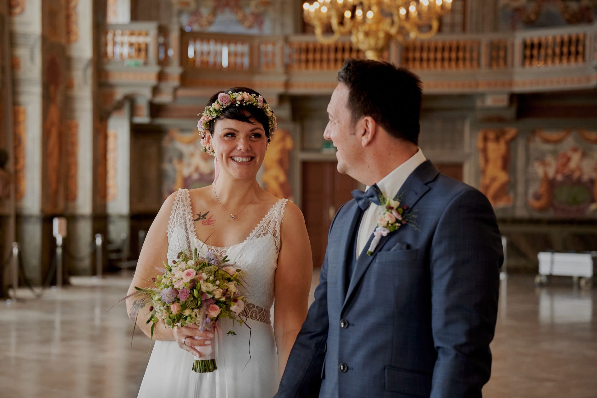 Standesamtliche Hochzeit in den Herrenhäuser Gärten. Hochzeitsfotograf Niclas Grüning