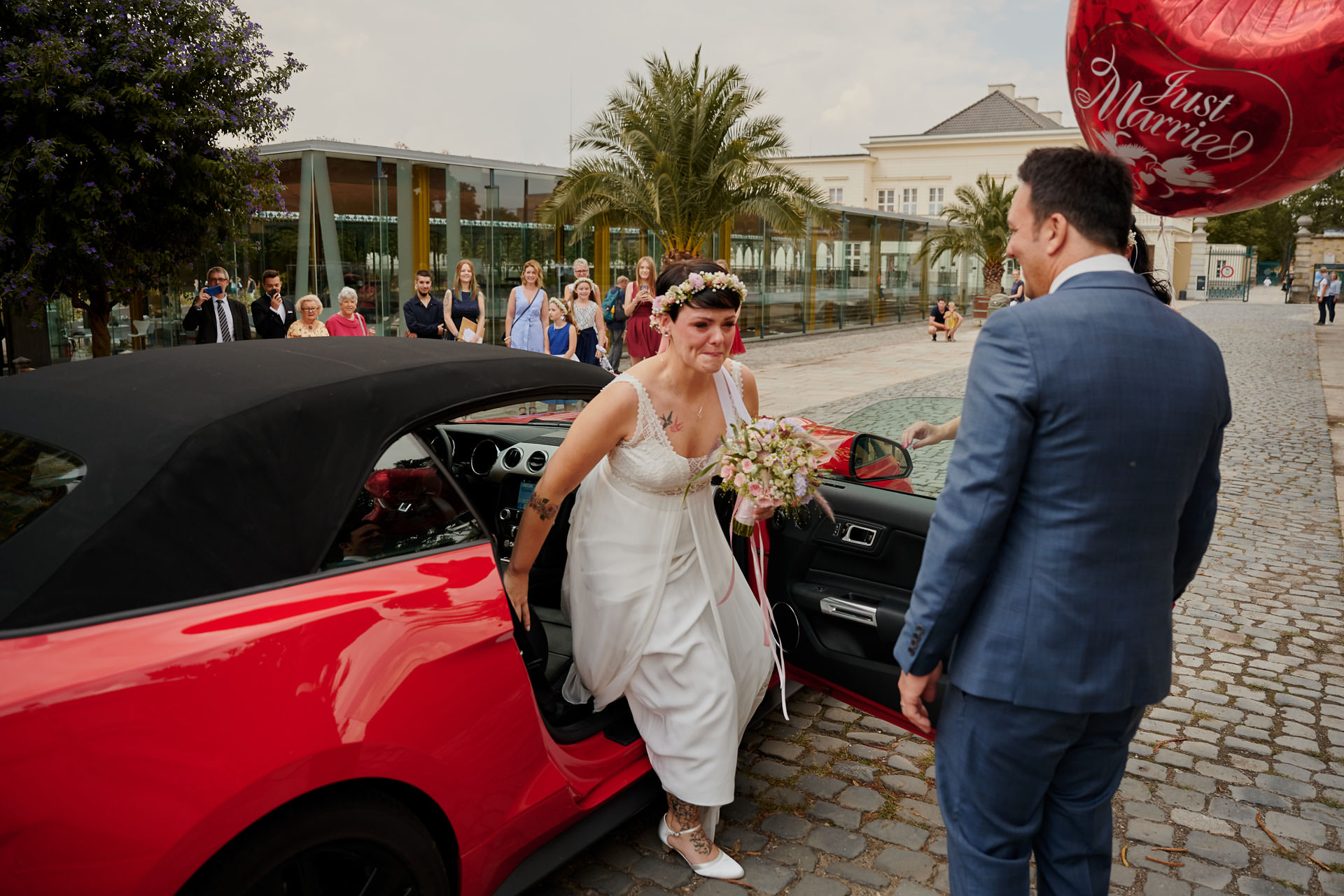 Standesamtliche Hochzeit in den Herrenhäuser Gärten. Hochzeitsfotograf Niclas Grüning