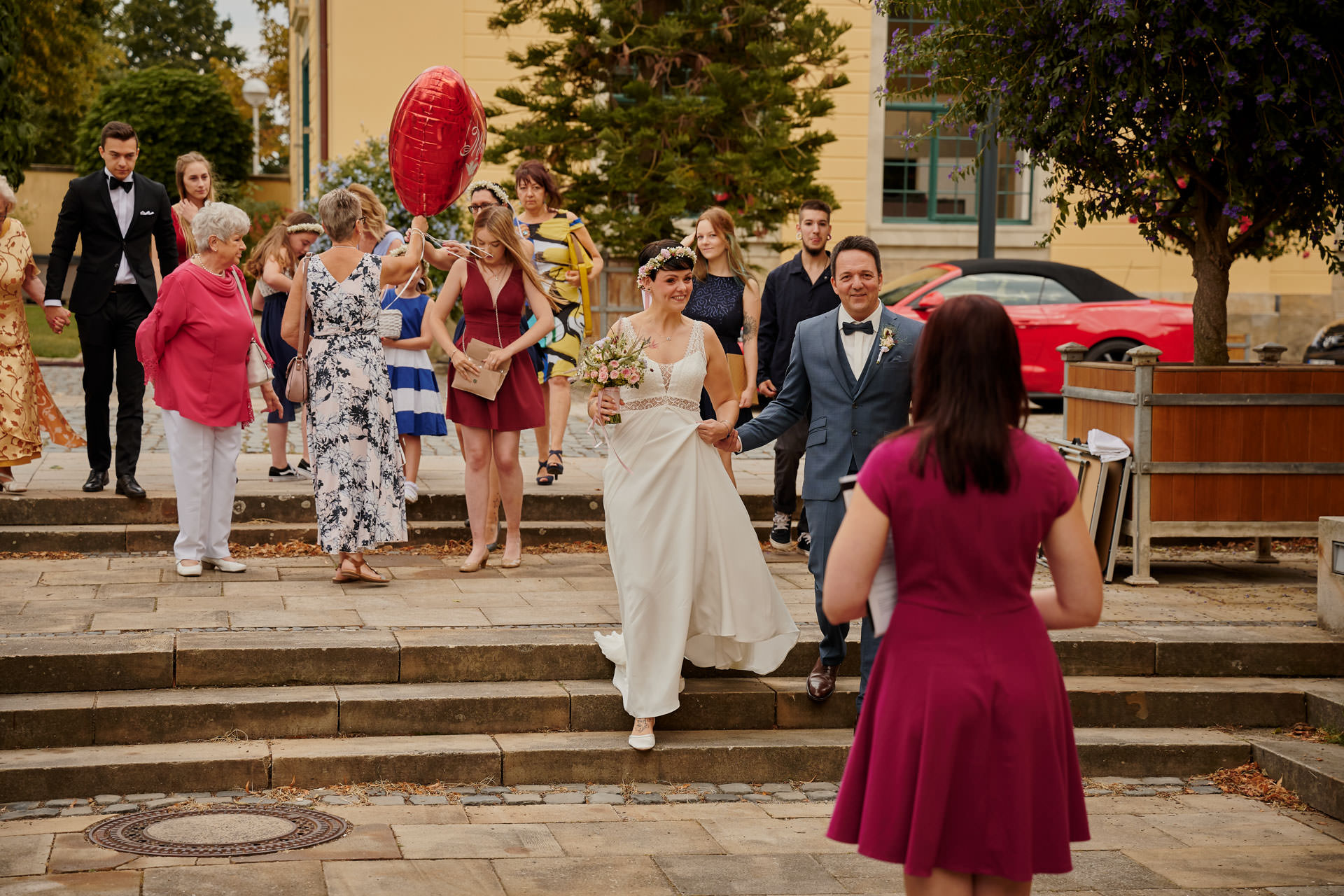 Standesamtliche Hochzeit in den Herrenhäuser Gärten. Hochzeitsfotograf Niclas Grüning