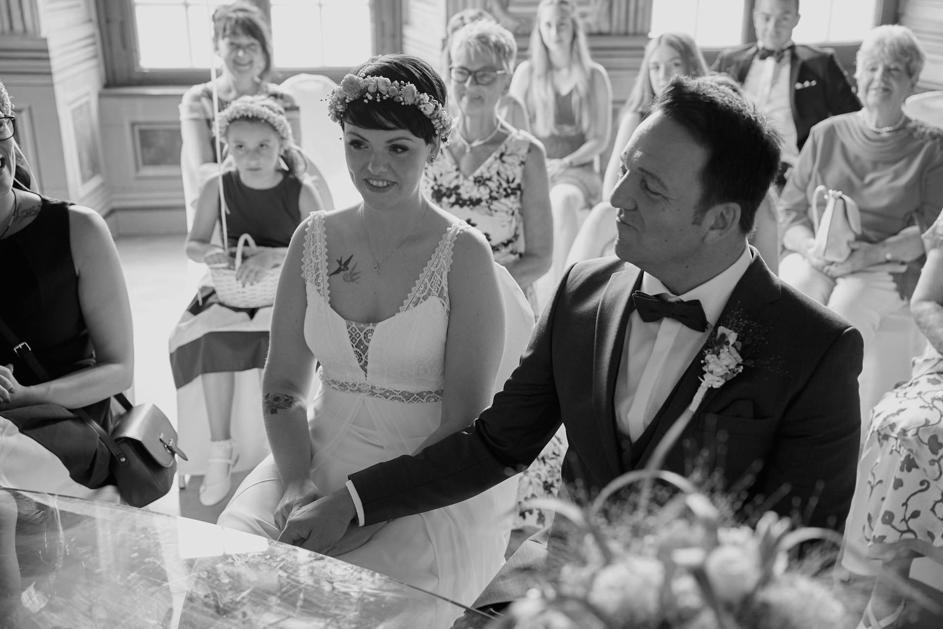 Standesamtliche Hochzeit in den Herrenhäuser Gärten. Hochzeitsfotograf Niclas Grüning