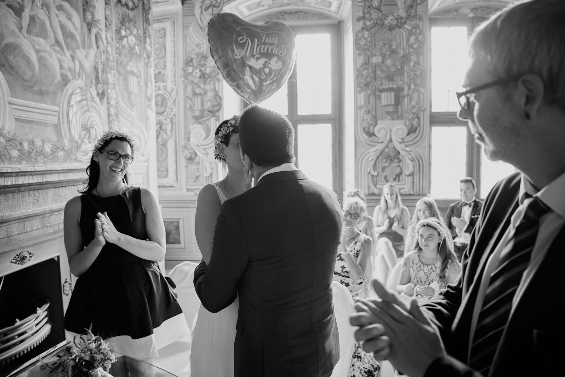 Standesamtliche Hochzeit in den Herrenhäuser Gärten. Hochzeitsfotograf Niclas Grüning