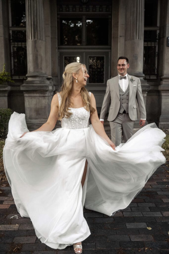 Hochzeit in Göttingen, besondere Fotos, Altstadt, Paar